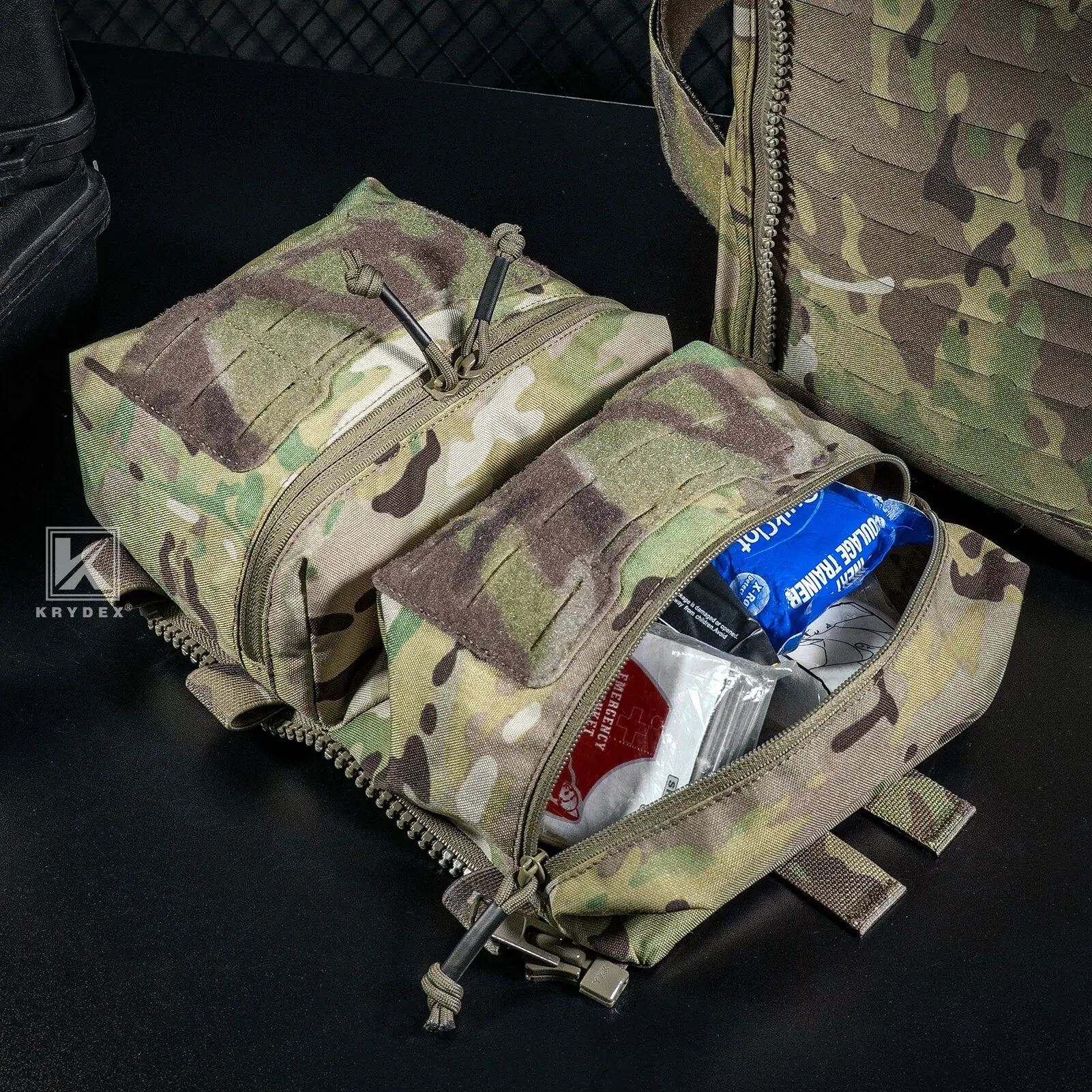 KRYDEX mochila táctica modular asalto con panel trasero y cremallera - imagen 5