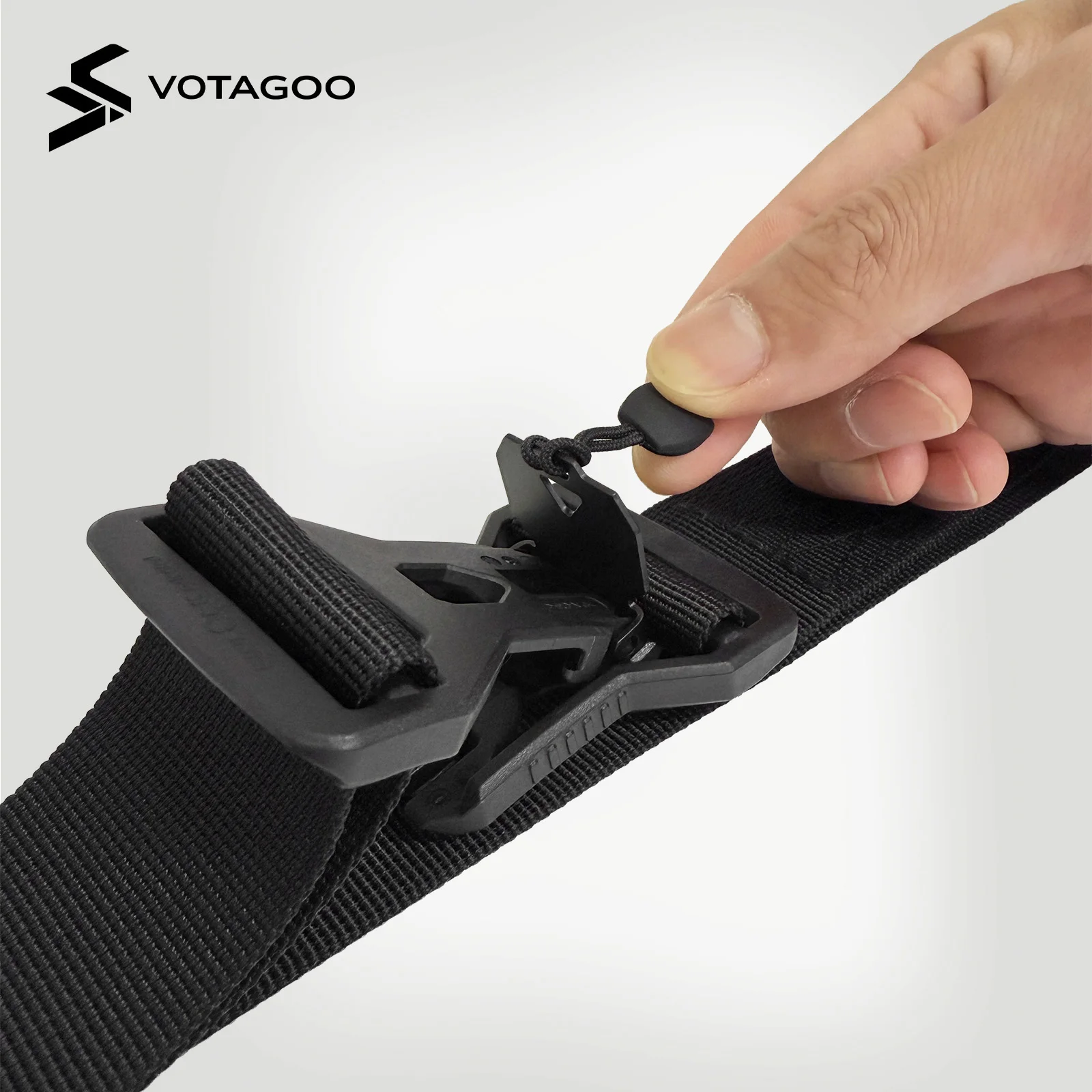 VOTAGOO Fidlock V-buckle cinturón táctico magnético de nailon rápido - imagen 3