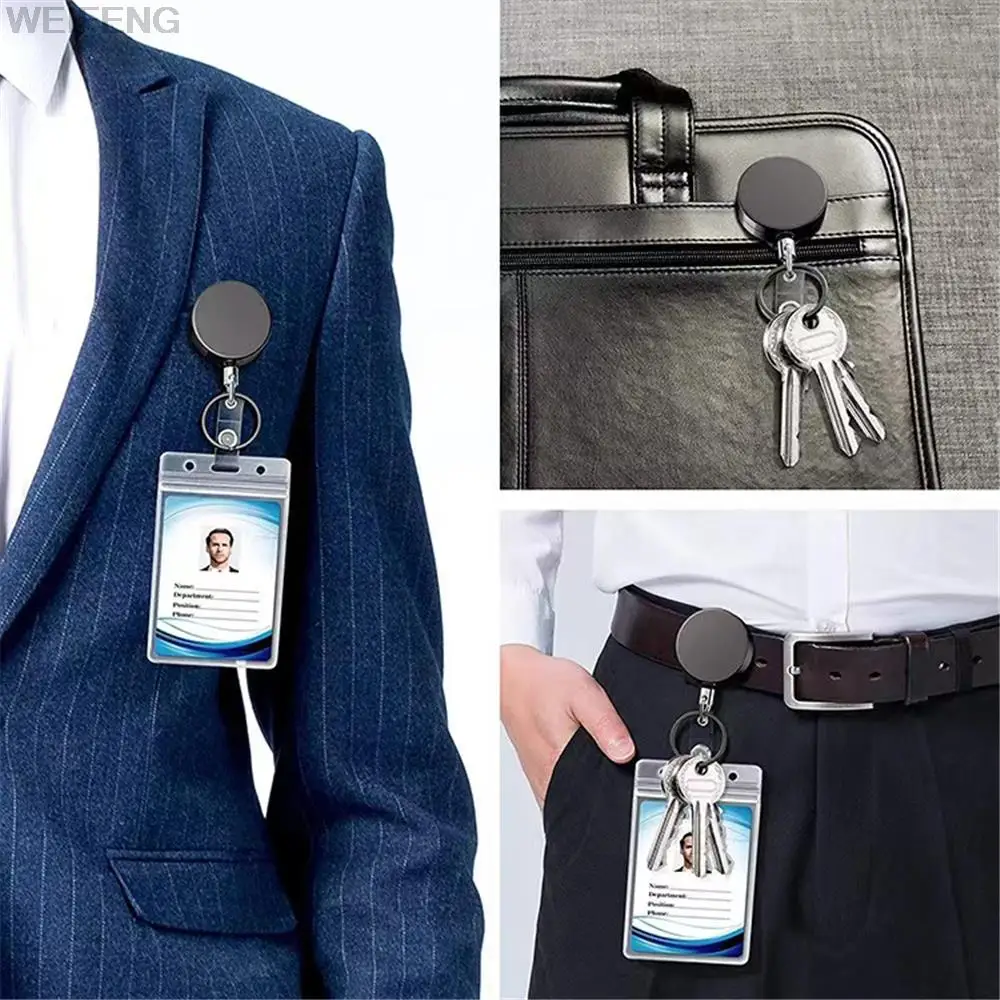 Llavero retráctil táctico con clip y tarjeta identificador - imagen 4