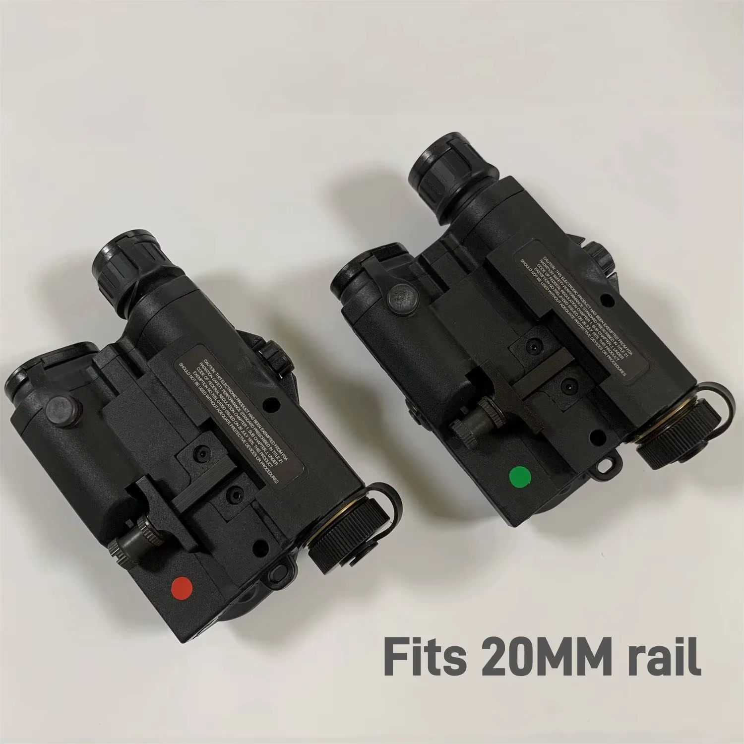 Linterna táctica airsoft PEQ-15 con láser rojo, IR y estrobo - imagen 3