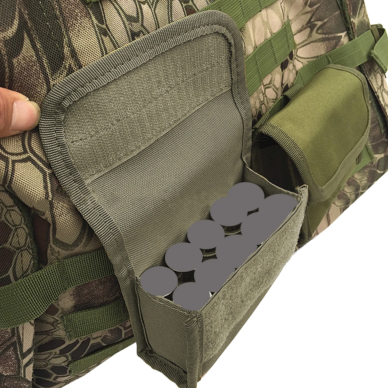 Bolsa táctica abatible MOLLE de accesorios con acceso rápido y ranuras - imagen 4