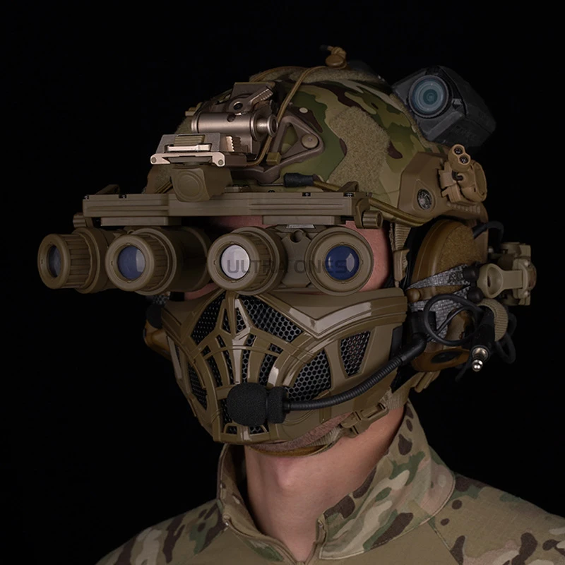 Máscara facial táctica media cara para airsoft y paintball - imagen 5
