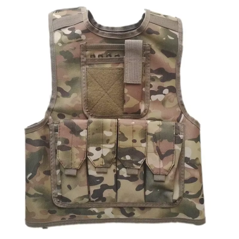 Chaleco táctico Airsoft infantil de camuflaje con protección tiro - imagen 4