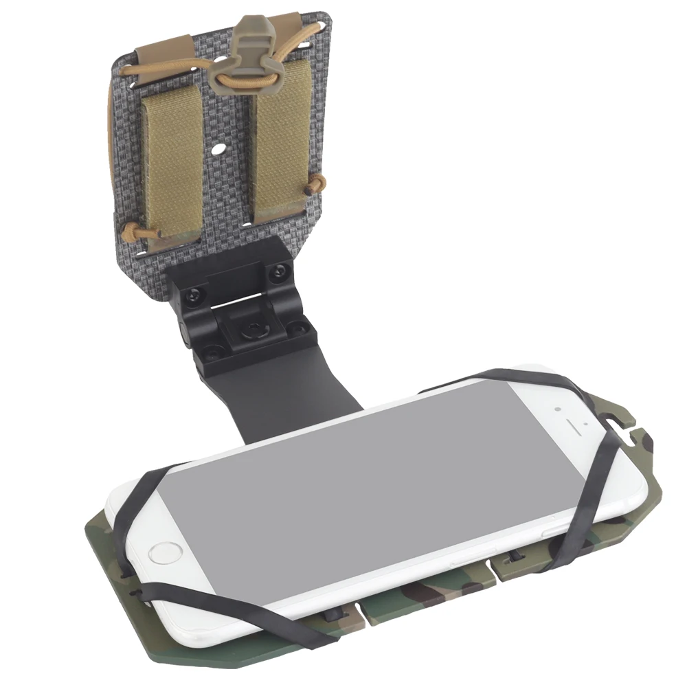 Chaleco táctico MOLLE con soporte giratorio para teléfono de pecho - imagen 3