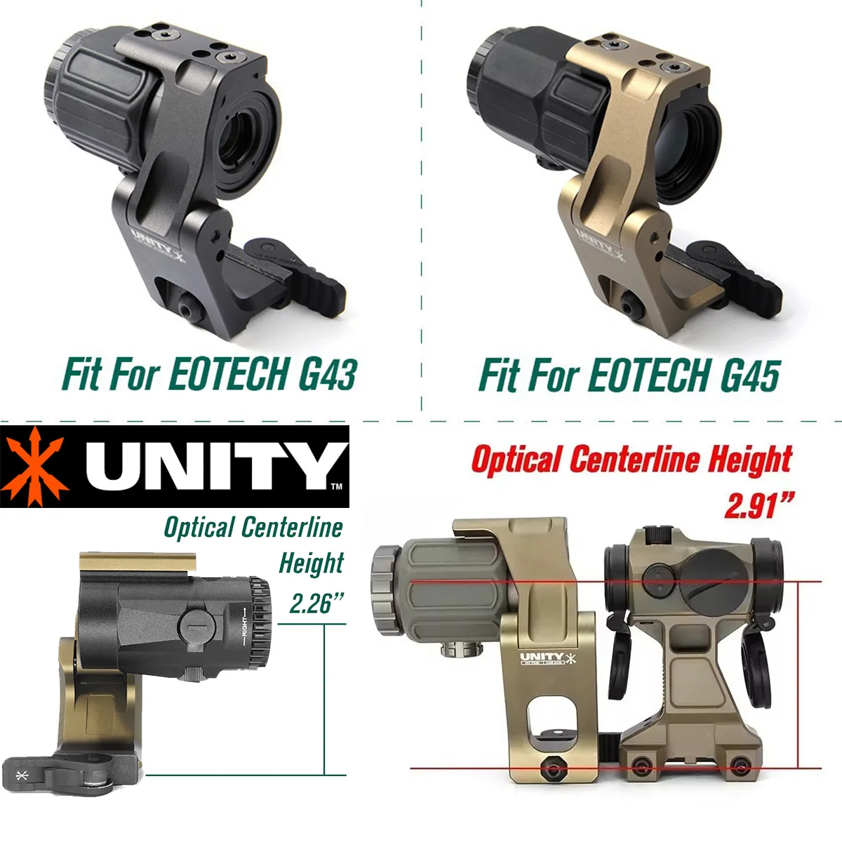 UNITY Tactical FTC OMNI Mount montura óptica elevadora EOTech Vortex