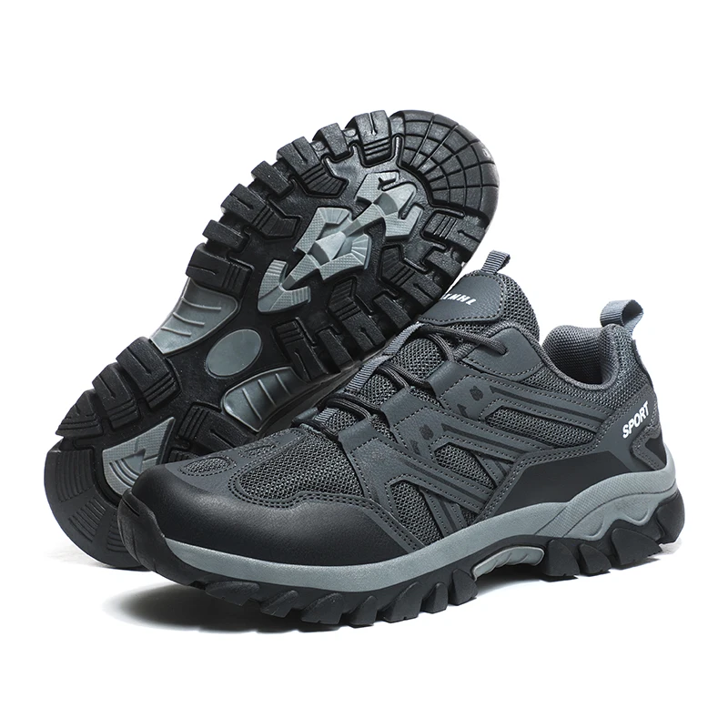 HIKEUP Botas de senderismo transpirables con punta anticolisión