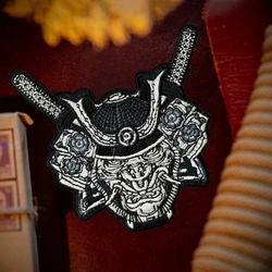 Parche samurái táctico bordado – Insignia militar con velcro