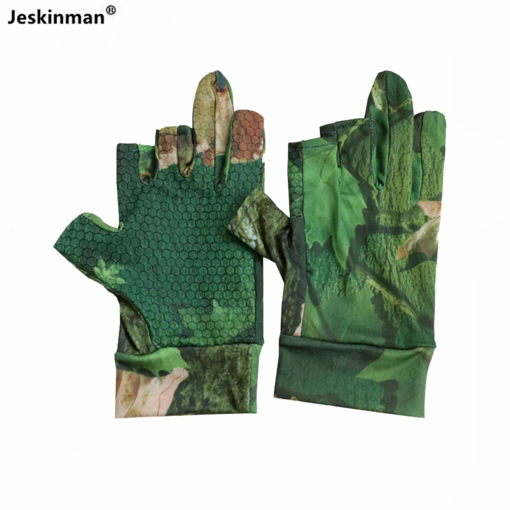 Guantes de pesca antideslizantes con protección solar, tres dedos - imagen 2