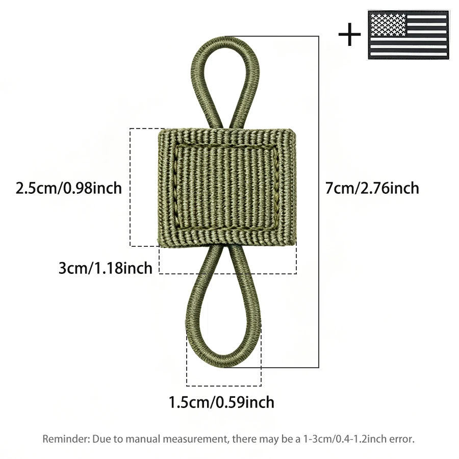 Mochila táctica MOLLE elástica con hebilla fija y linterna exterior - imagen 3