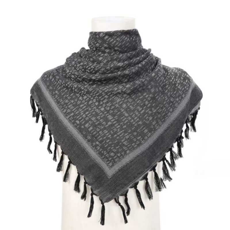 Shemagh algodón con borlas - Pañuelo táctico senderismo exterior