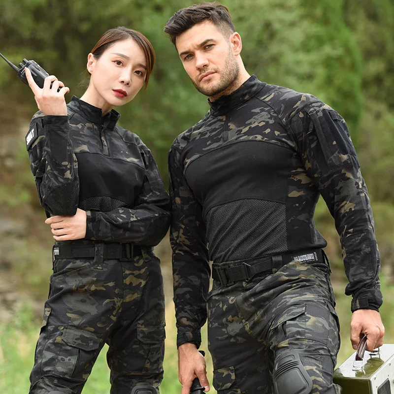 HAN WILD camisa táctica hombre manga larga algodón para airsoft - imagen 4