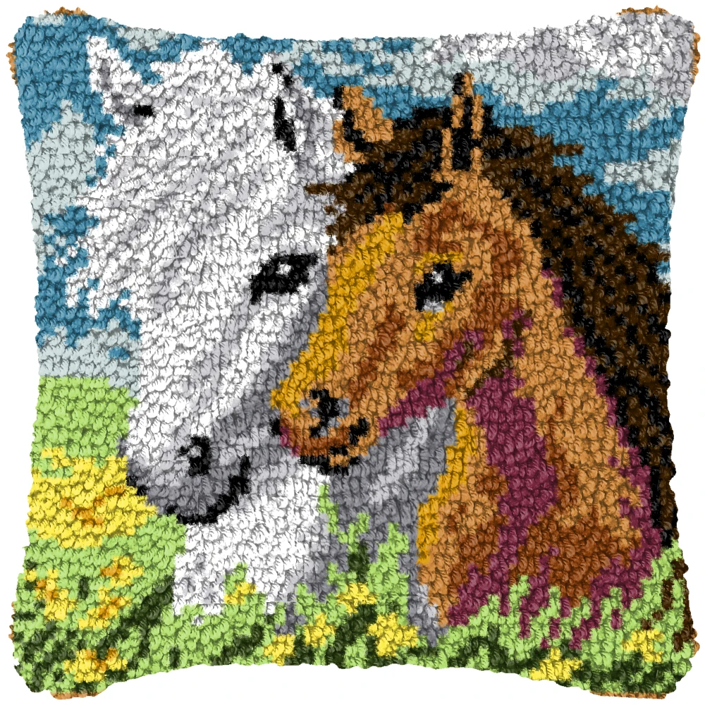 Kit de bordado punto de cruz DIY con animales adorables para cojín - imagen 5
