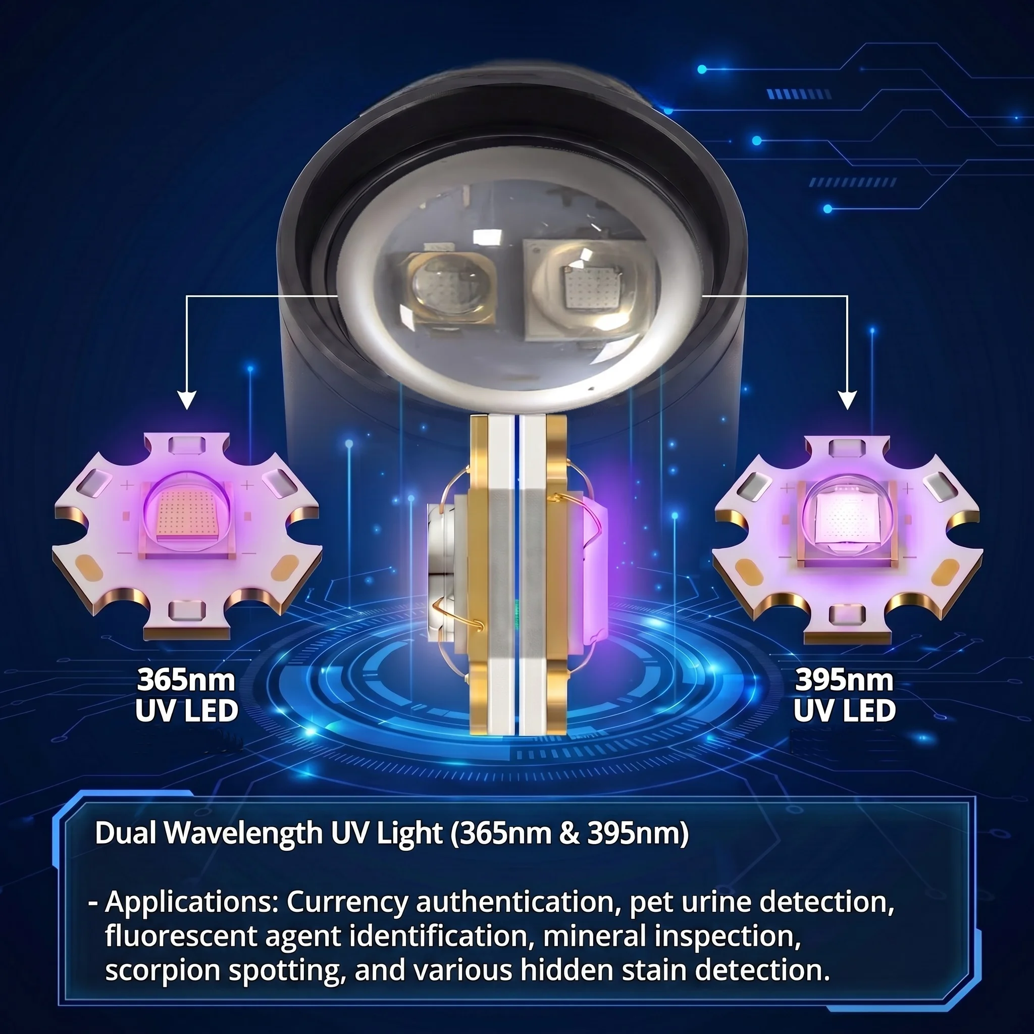 Alonefire linterna UV ultravioleta recargable USB para inspección - imagen 5