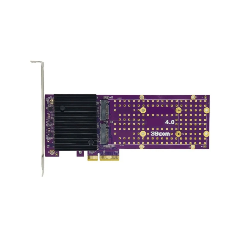 Tarjeta de expansión PCIe 4.0X4 para dos unidades NVMe en escritorio