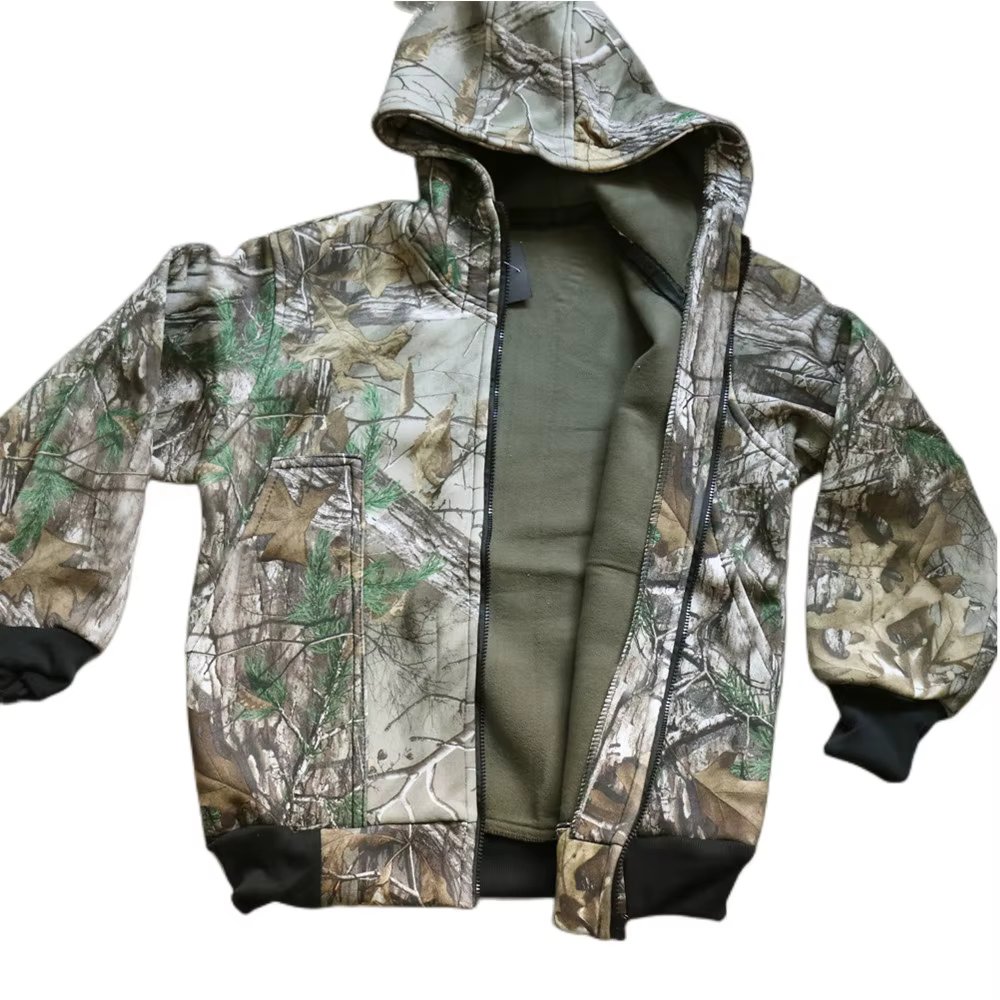 Traje de camuflaje masculino chaqueta capucha con pantalones - imagen 2