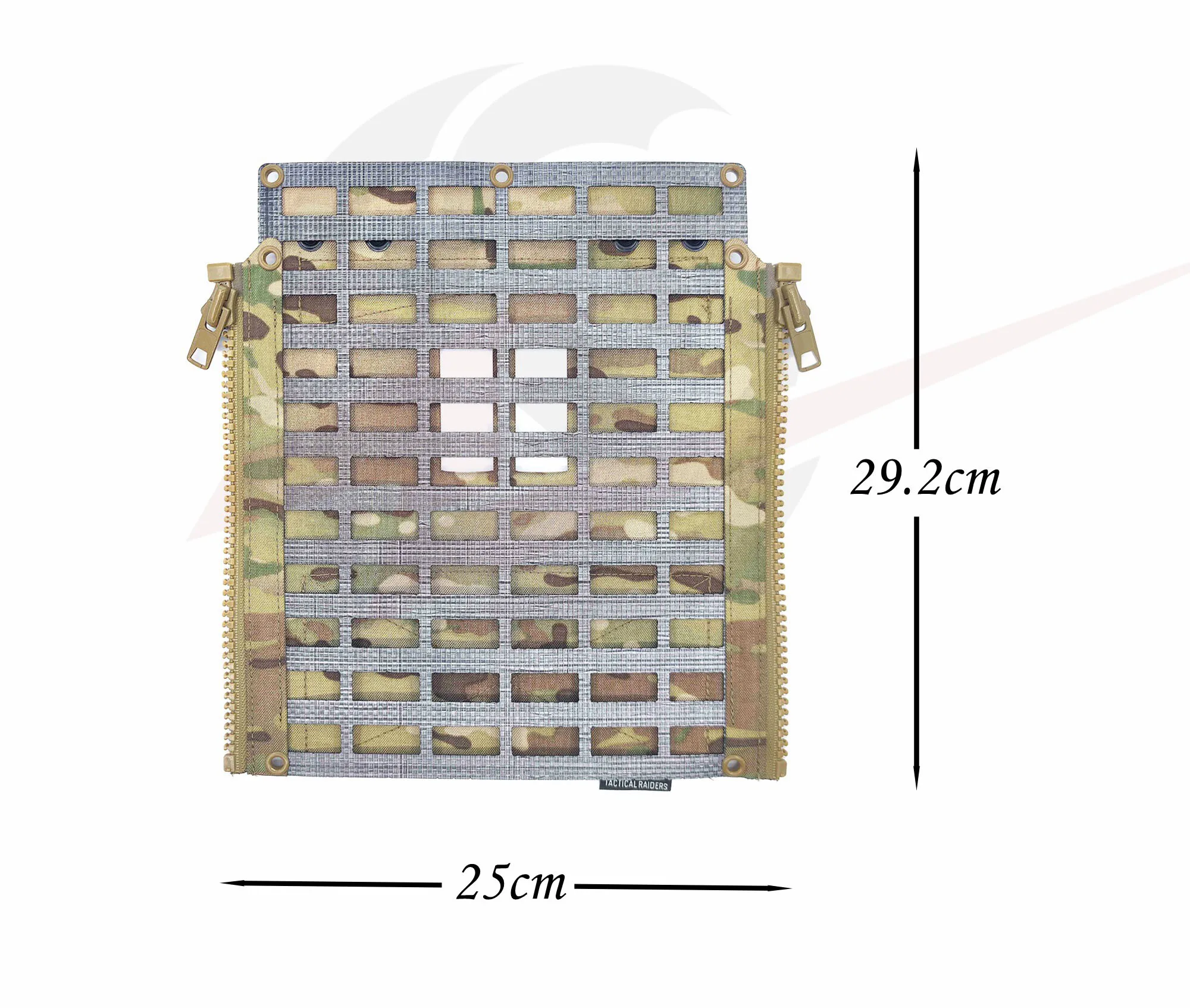 Panel trasero táctico con sistema MOLLE