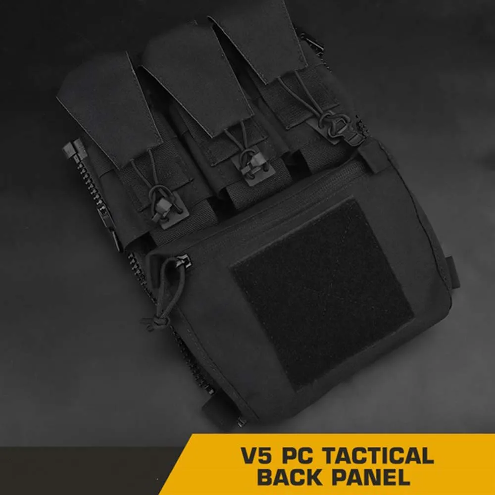 Panel trasero táctico V5 modular con bolsa MOLLE para portaplacas - imagen 2