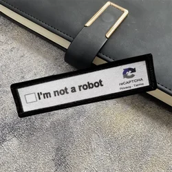 Parche táctico moral I'm Not A Robot - Gancho y bucle para mochila