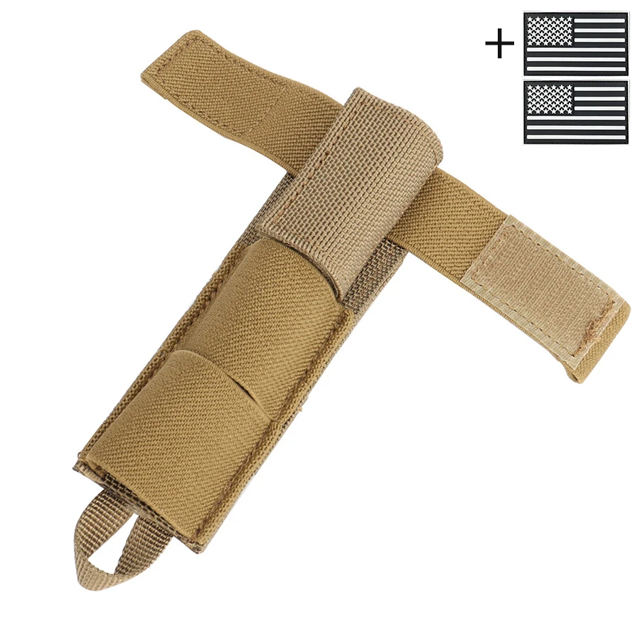Bolsa táctica MOLLE para antena, funda cilíndrica de nailon con cierre - imagen 2