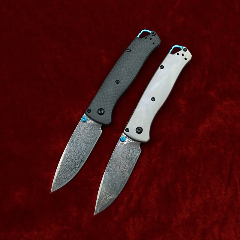 LEMIFSH 535TI Cuchillo plegable EDC de titanio Vg10 Damasco - imagen 2