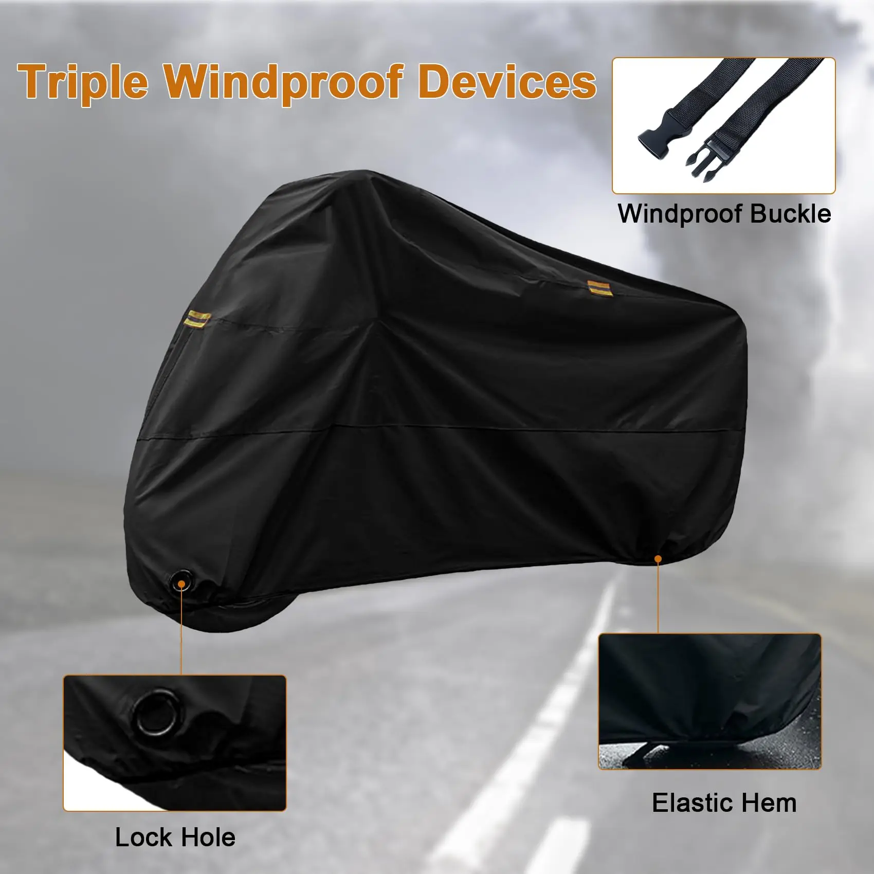 Funda impermeable bicicletas 420D para montaña carretera y eléctricas - imagen 2