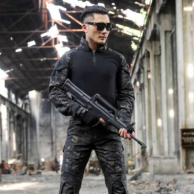 Uniforme táctico de camuflaje para hombre: camisa y cargo - imagen 5