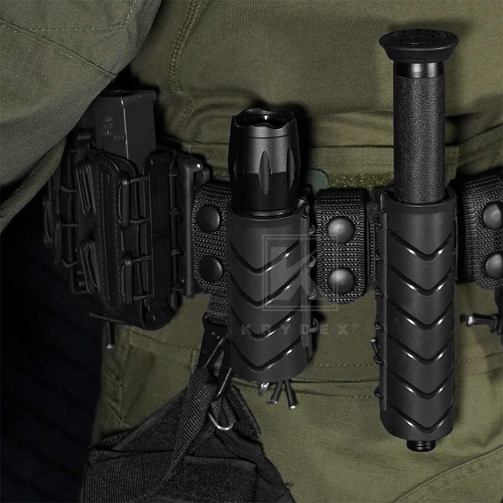 Funda rígida KRYDEX para linterna táctica – Estuche MOLLE para cinturón - imagen 5
