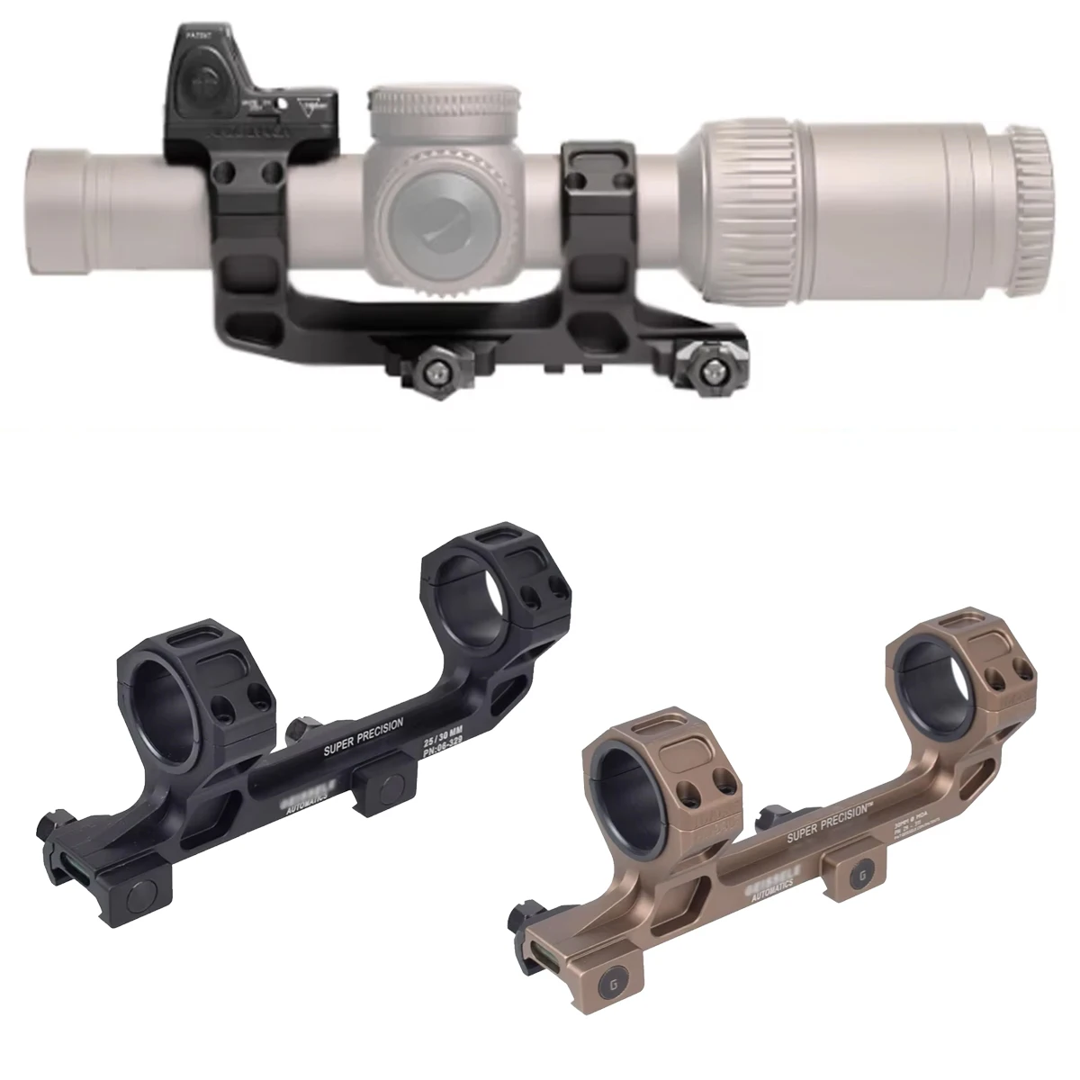 Soporte visor QD LAMBUL en rifle táctico