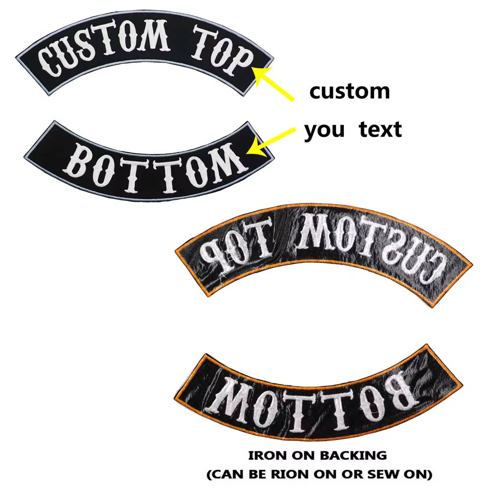 Parche termoadhesivo motociclista bordado para chaquetas cuero - imagen 3