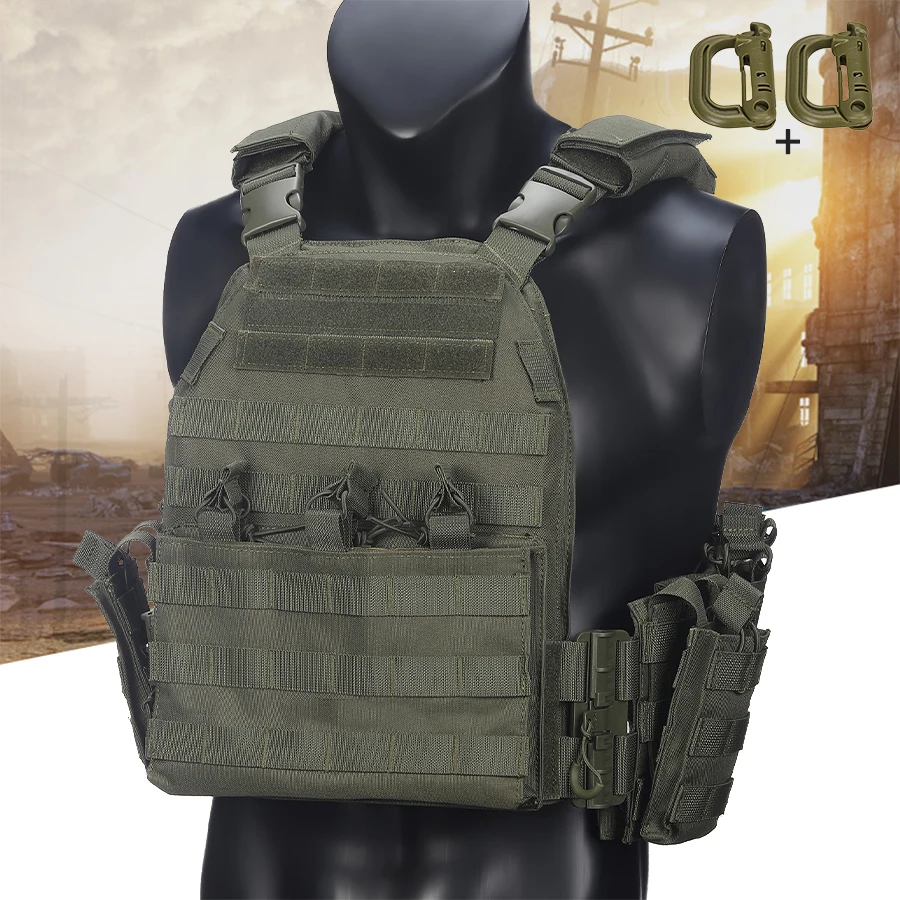 Chaleco táctico ligero ajustable con mochila desmontable aire libre - imagen 5