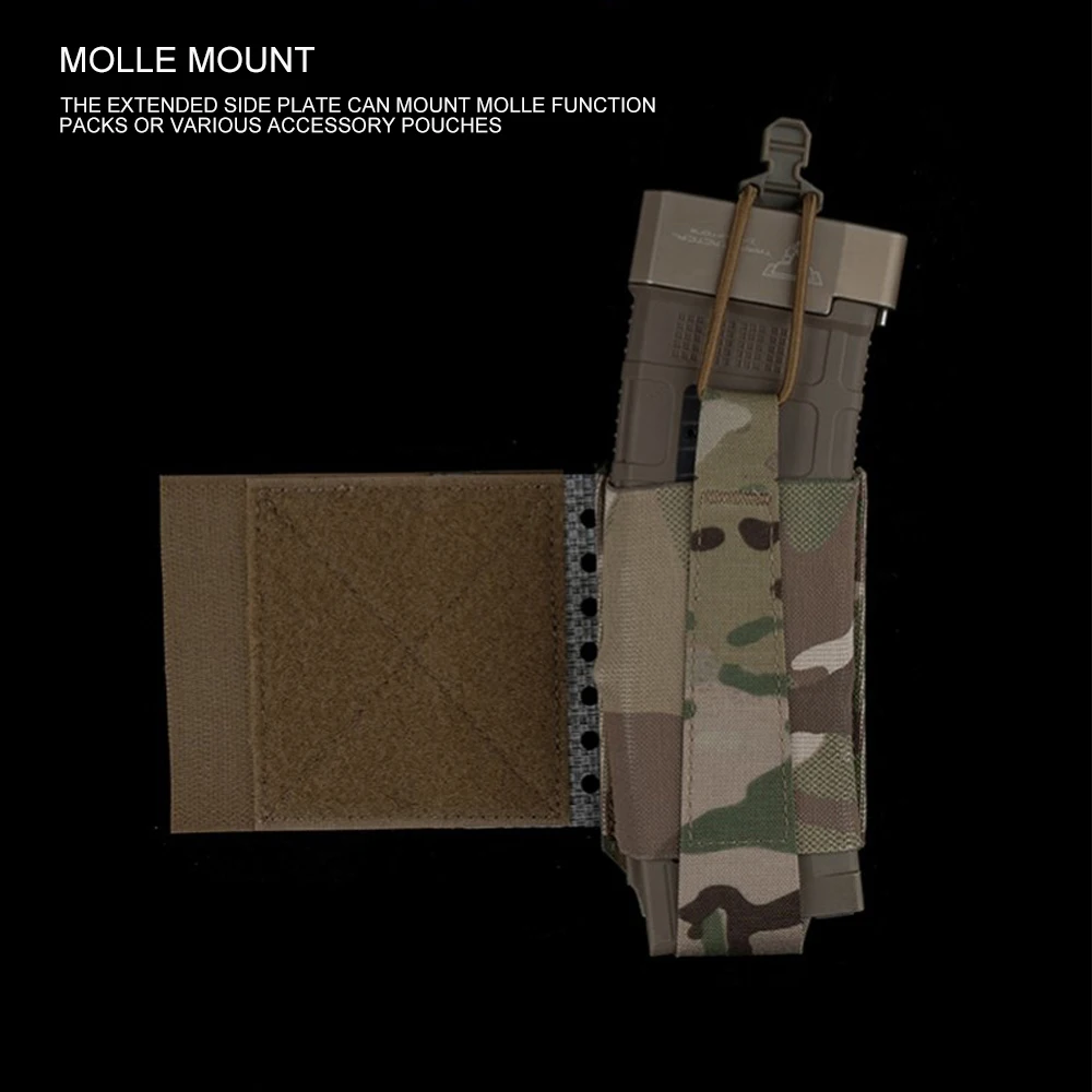 Raiders Portaplacas táctico Molle con alas laterales – Airsoft y caza - imagen 4