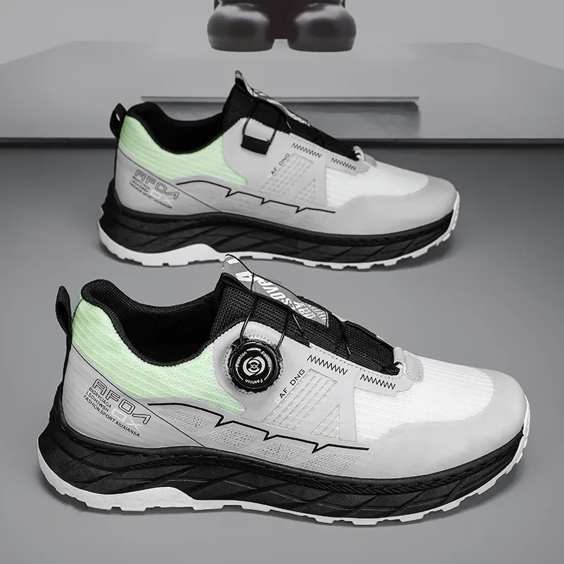 Zapatillas outdoor antideslizantes suela gruesa transpirable giratoria