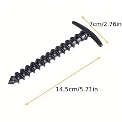 Estacas anclaje tornillo tienda campaña camping – Resistentes viento