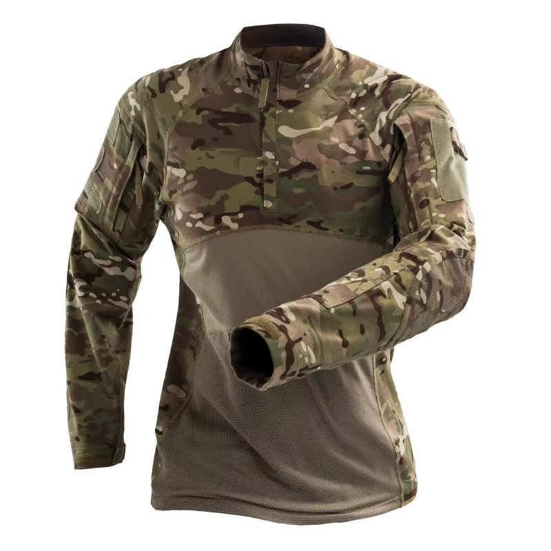 HAN WILD camiseta táctica de algodón para hombre - camuflaje exterior - imagen 2