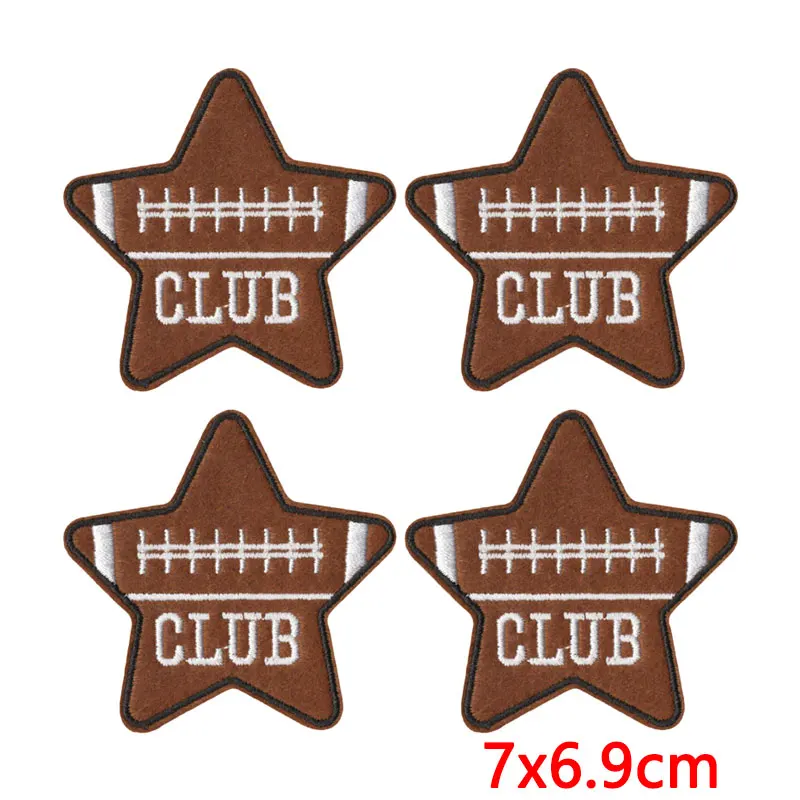 Parche termoadhesivo bordado club Bow Star para equipación