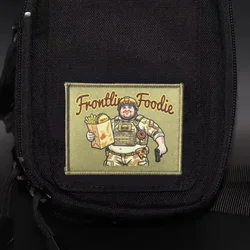 Frontline Foodie Parche táctico insignia impresa velcro gancho-bucle