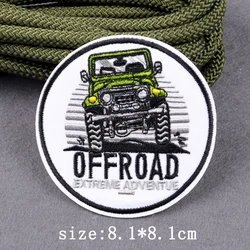 Parche bordado fusible para ropa exterior de aventura