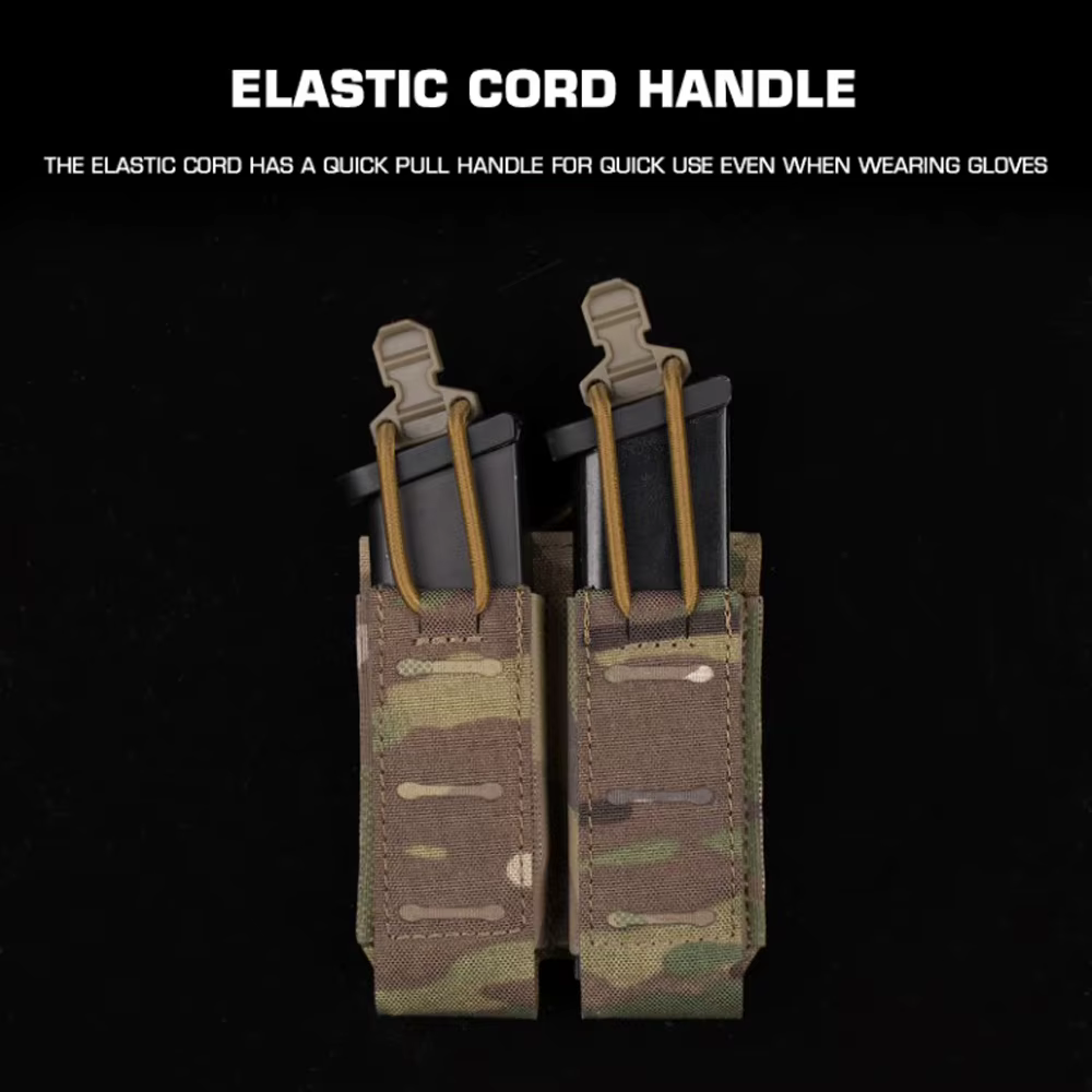 Pochette MOLLE para cargador táctico 9mm con sujeción magnética - imagen 5