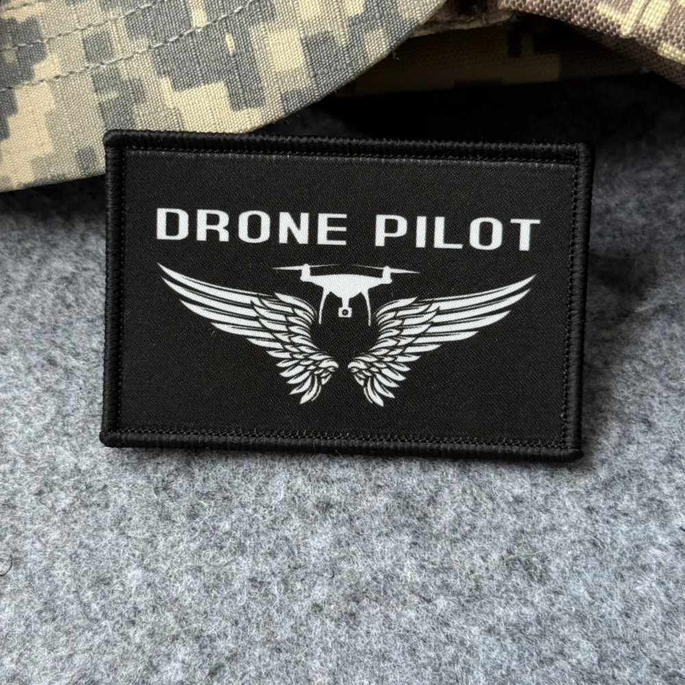 Parche táctico operador UAV – Insignia gancho-bucle para mochila militar