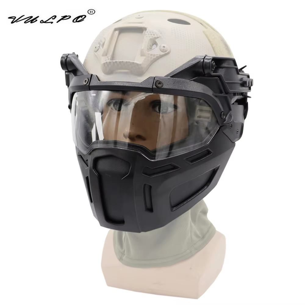 VULPO casco táctico con media máscara airsoft paintball - imagen 2