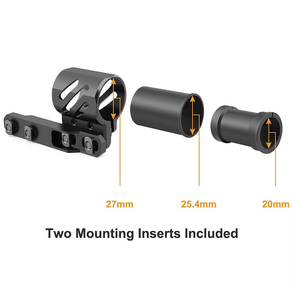 Soporte linterna táctico Offset riel Picatinny – Anillo M-Lock - imagen 2