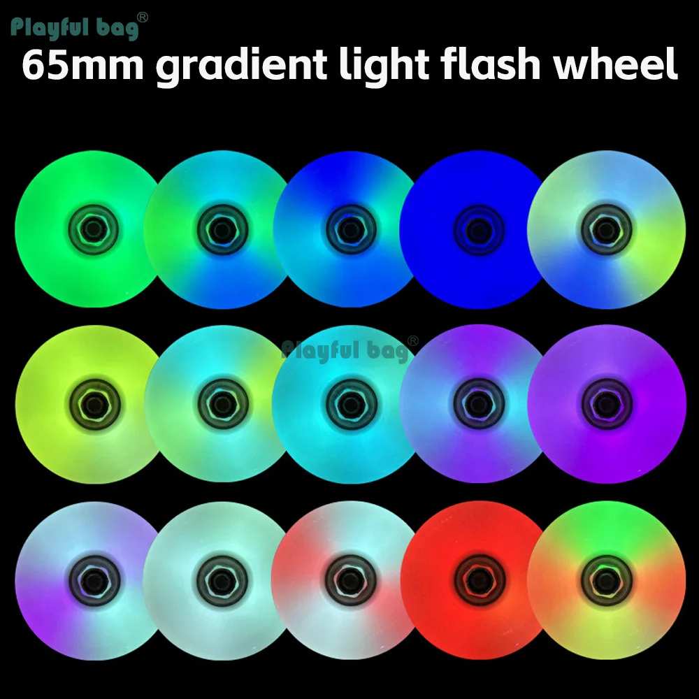 Ruedas de patines luminosas PU cambian color - imagen 2