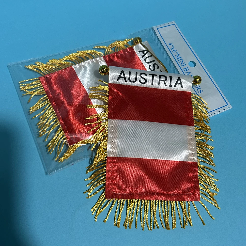 Bandera de Austria para coche colgante poliéster doble cara - imagen 5