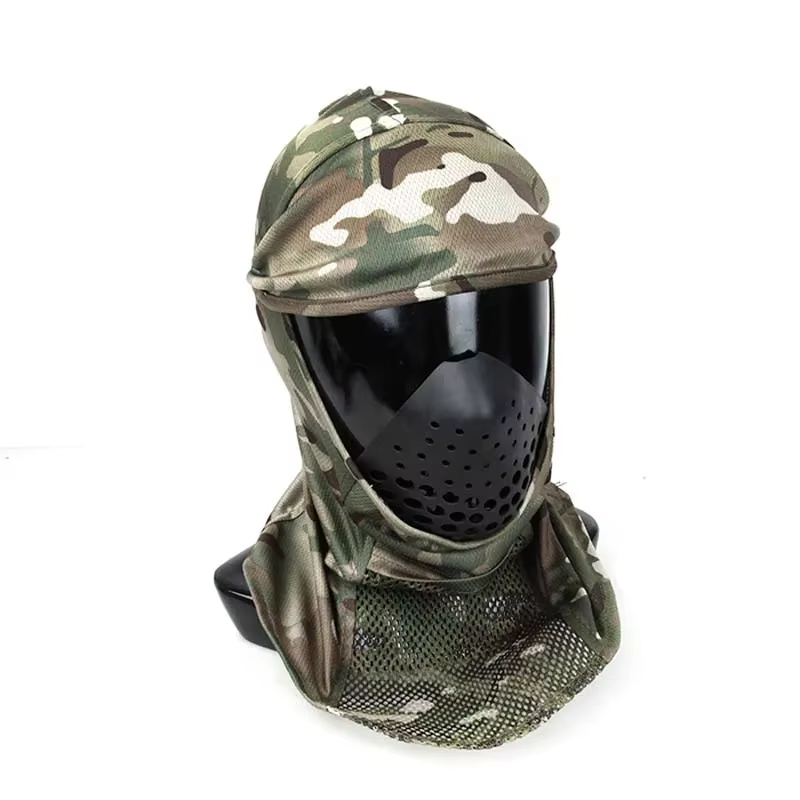 Funda para cabeza táctica camuflaje - pasamontañas de malla completo - imagen 5