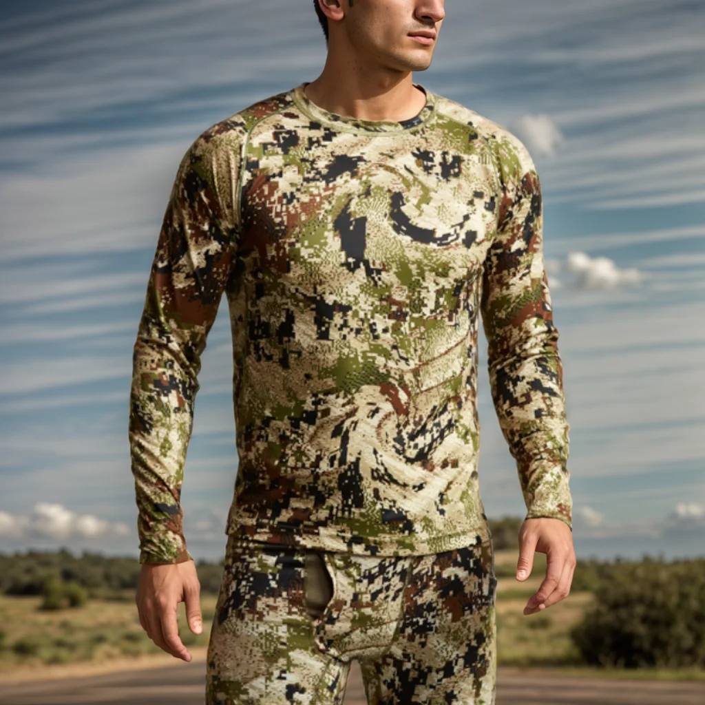 Camiseta térmica manga larga caza y pesca camuflaje secado rápido - imagen 2