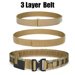 Cinturón táctico MOLLE con hebilla liberación rápida para airsoft