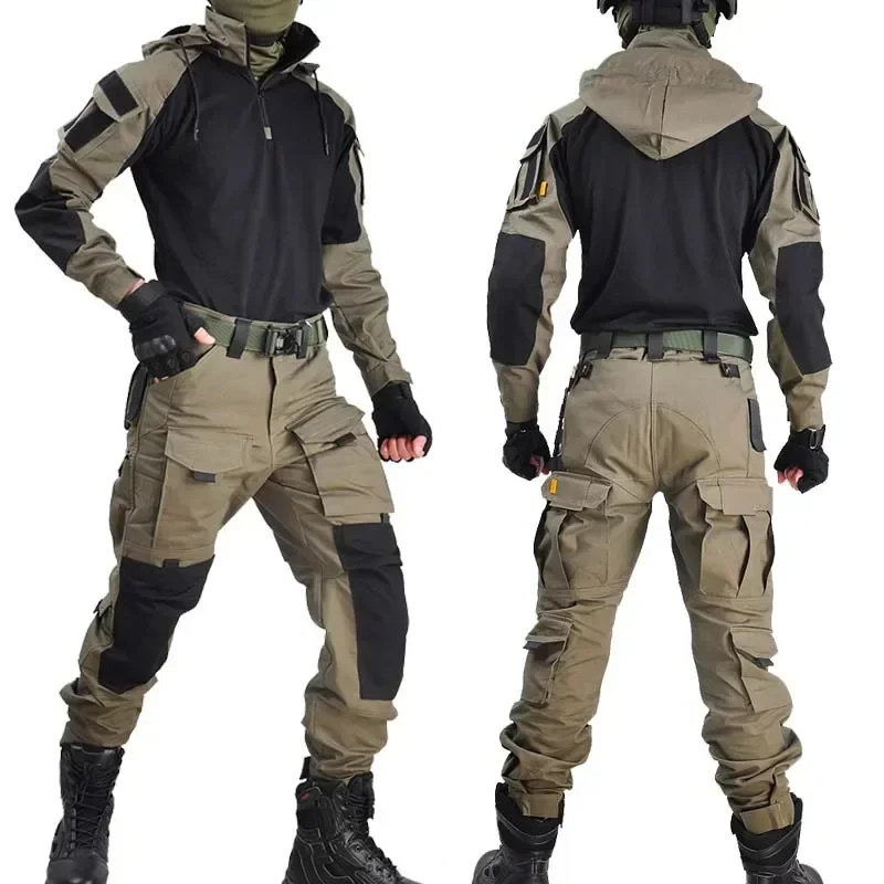 HAN WILD Camiseta táctica manga larga camuflaje woodland field - imagen 3