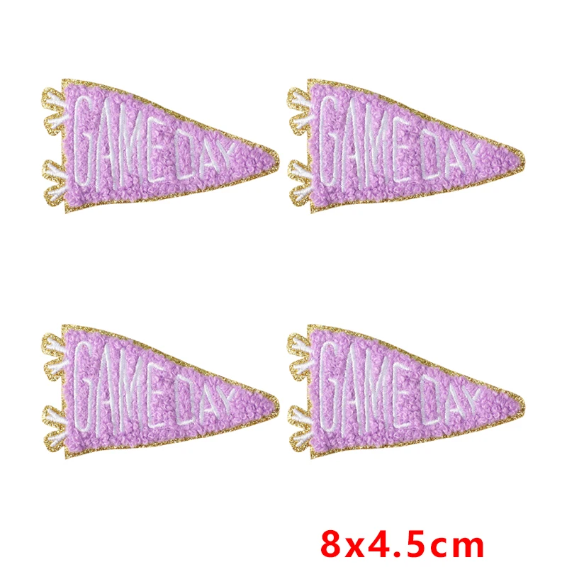 Parche termoadhesivo triangular bordado diseño toalla para ropa - imagen 3