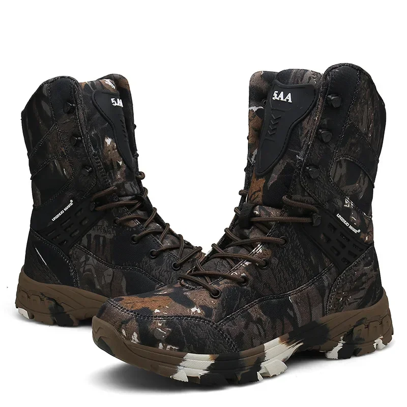 Botas tácticas hombre camuflaje transpirables para desierto y combate - imagen 4