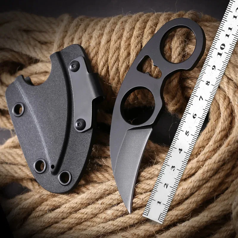 Cuchillo de bolsillo EDC en acero inoxidable con anillo portacuchillos - imagen 5